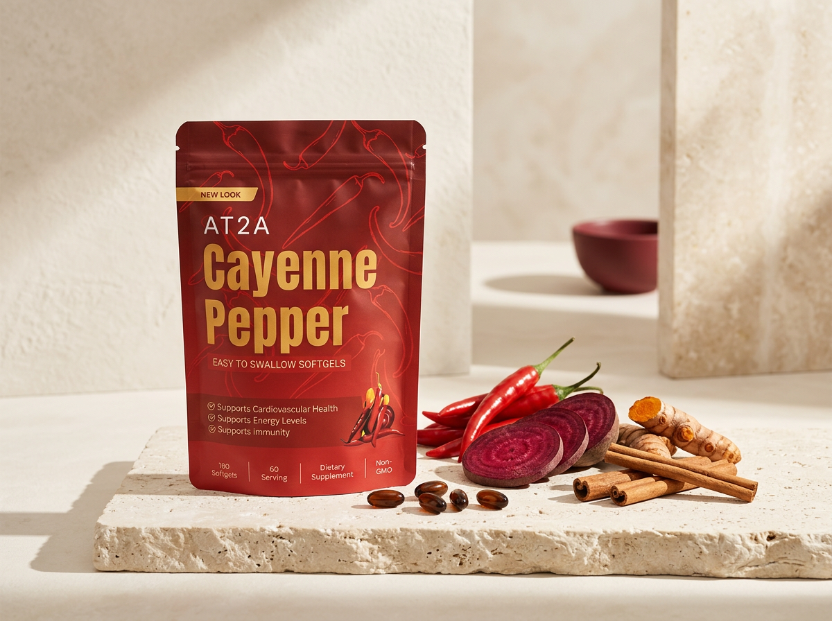 AT2A Cayenne Pepper with cayenne, beetroot, turmeric and cinnamon